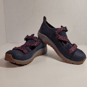 Chaco kids Odyssey Junior Navy blue Hiking Sandal Shoes Girls size 13